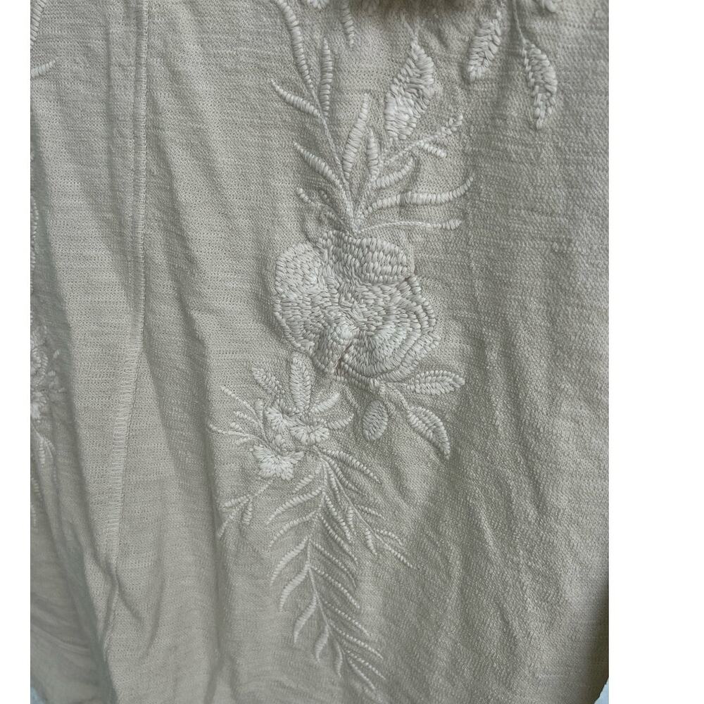 NWT Anthropology by Caite Jonna Top - Size Small Oatmeal Color - Picture 4 of 10
